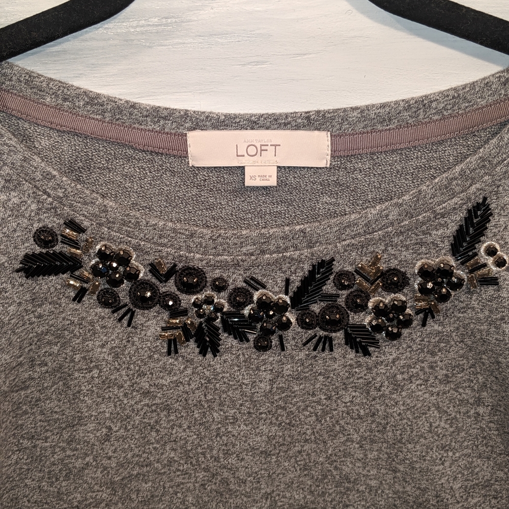 Loft Long Sleeve Beaded Top - Picture 4 of 5